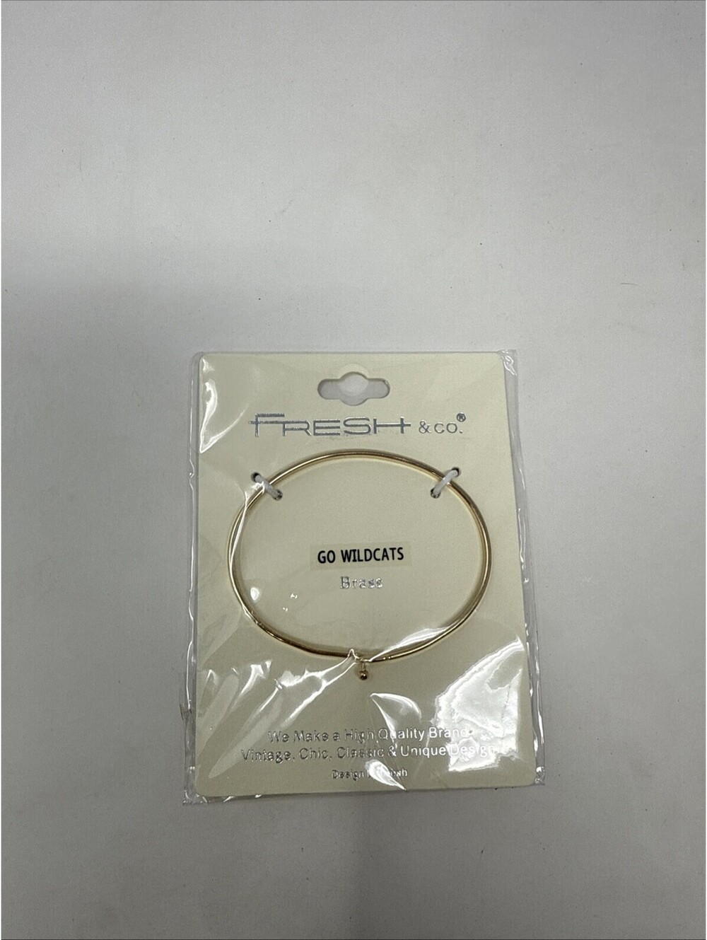 Fresh & Co Go Wildcats Brass Bracelet